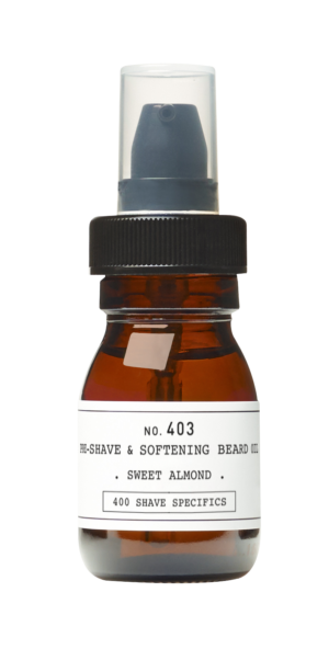 No. 403 Pre-Shave&Softening Beard Oil Sweet Almond 30ml
