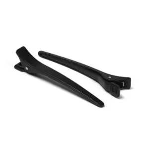 Hair Clips Plastic Black