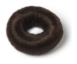 Synthetic Hair Bun L Brown 80mm